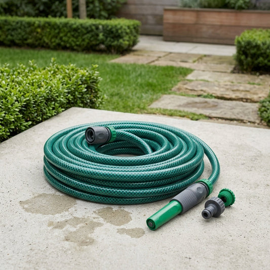 Garden Hose Pipe 1/2" x 20m with Fittings and Spray Gun