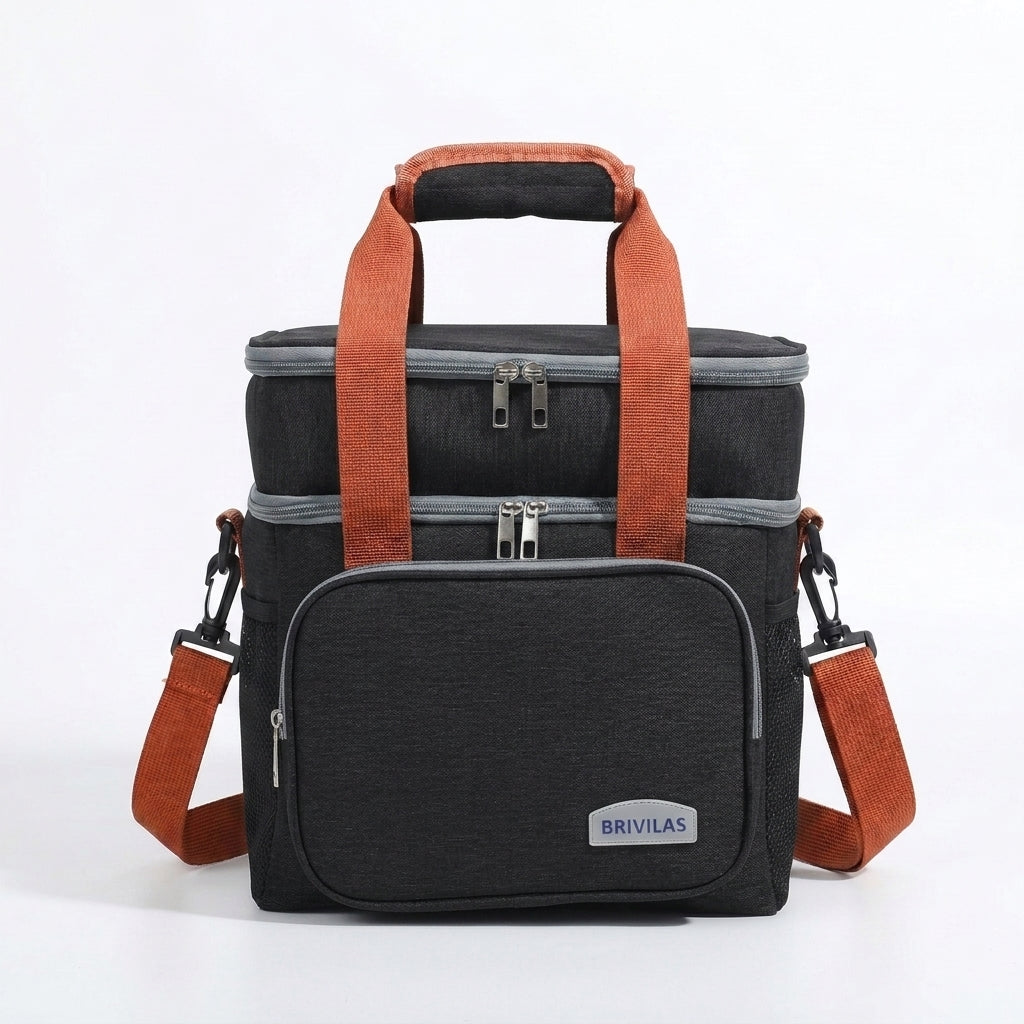 Waterproof Insulated Thermal Cooler Lunch Bag with Shoulder Strap