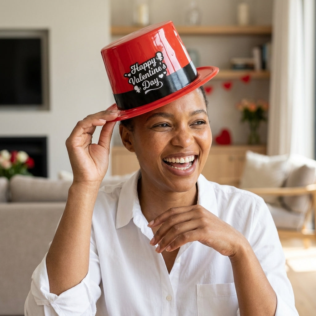 Love Spark Valentine Party Hat for Themed Celebrations