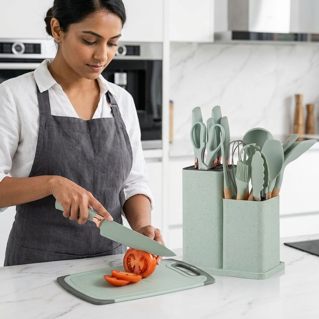 19-Piece Non-Stick Kitchen Utensil Set