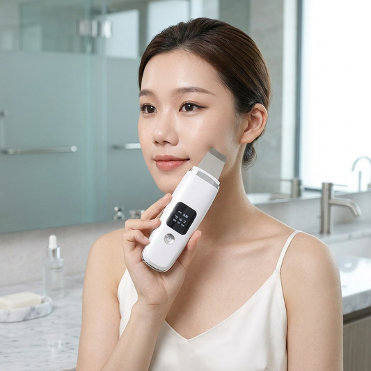 Ultrasonic Facial Pore Cleaner and Skin Scrubber