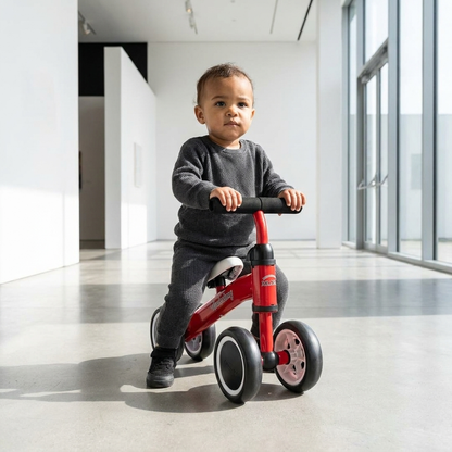 Adjustable Toddler Balance Bike with Double Wheels