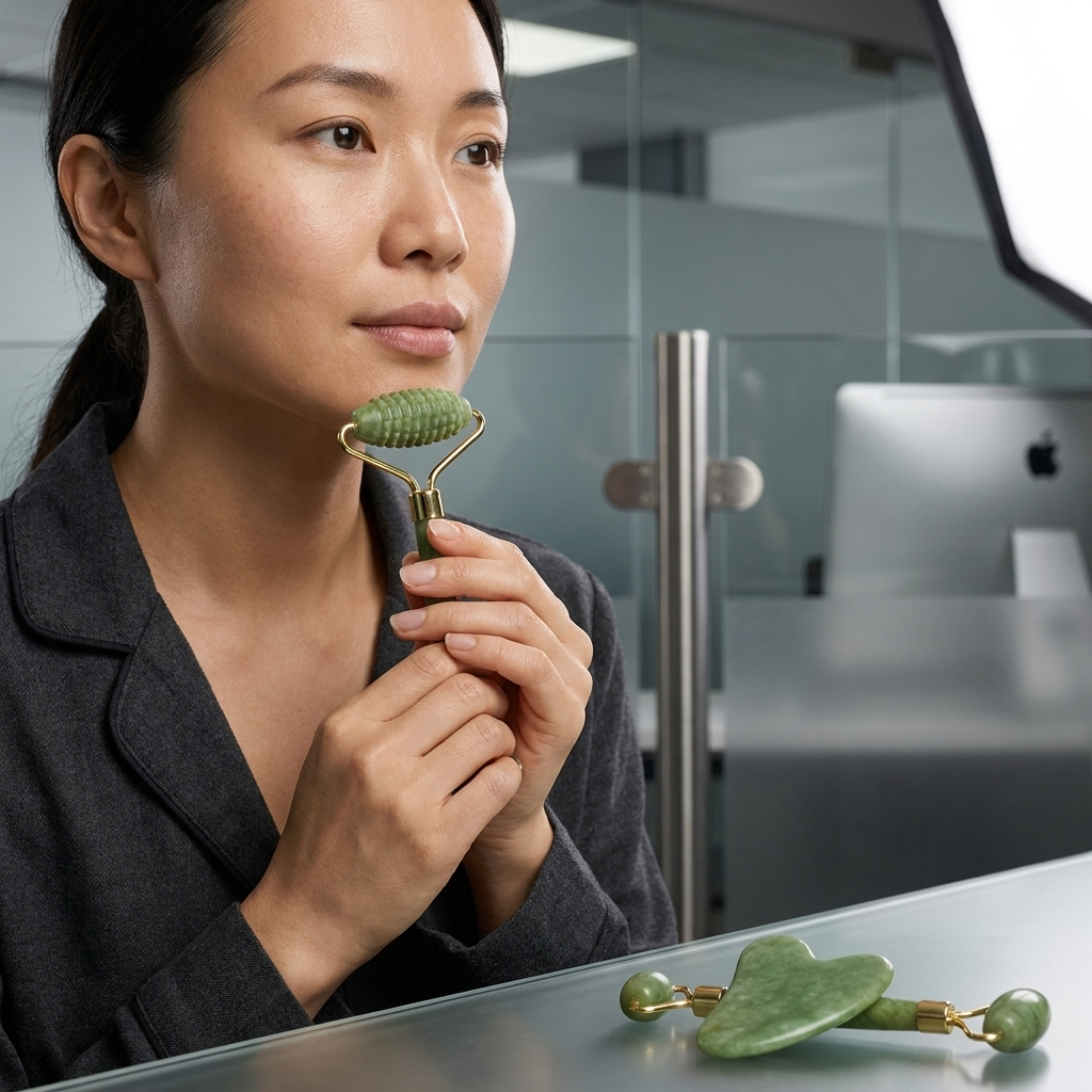 Anti-Aging Facial Massager and Gua Sha Set