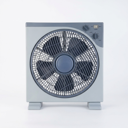 30.5cm Oscillating Box Fan with Timer and 3 Speeds