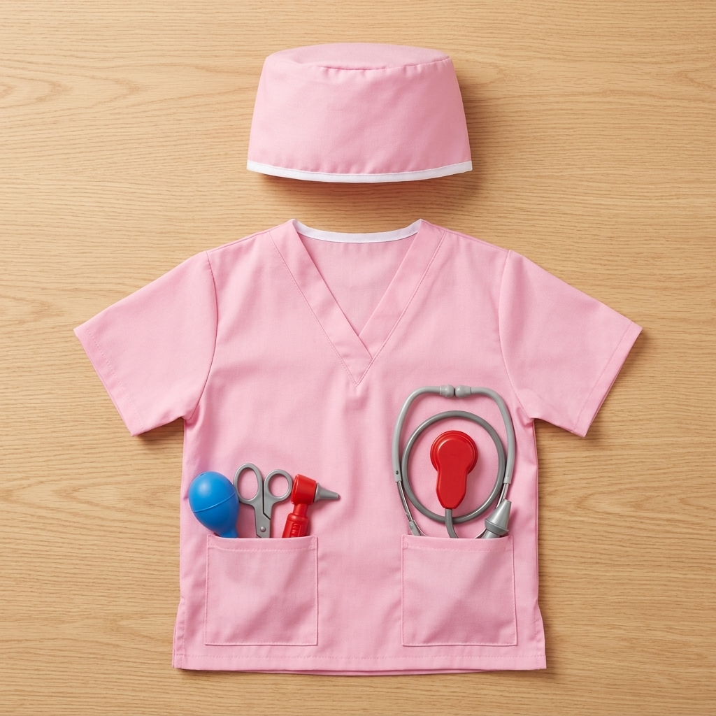 Kids Nurse Doctor Costume Pretend Play Toy
