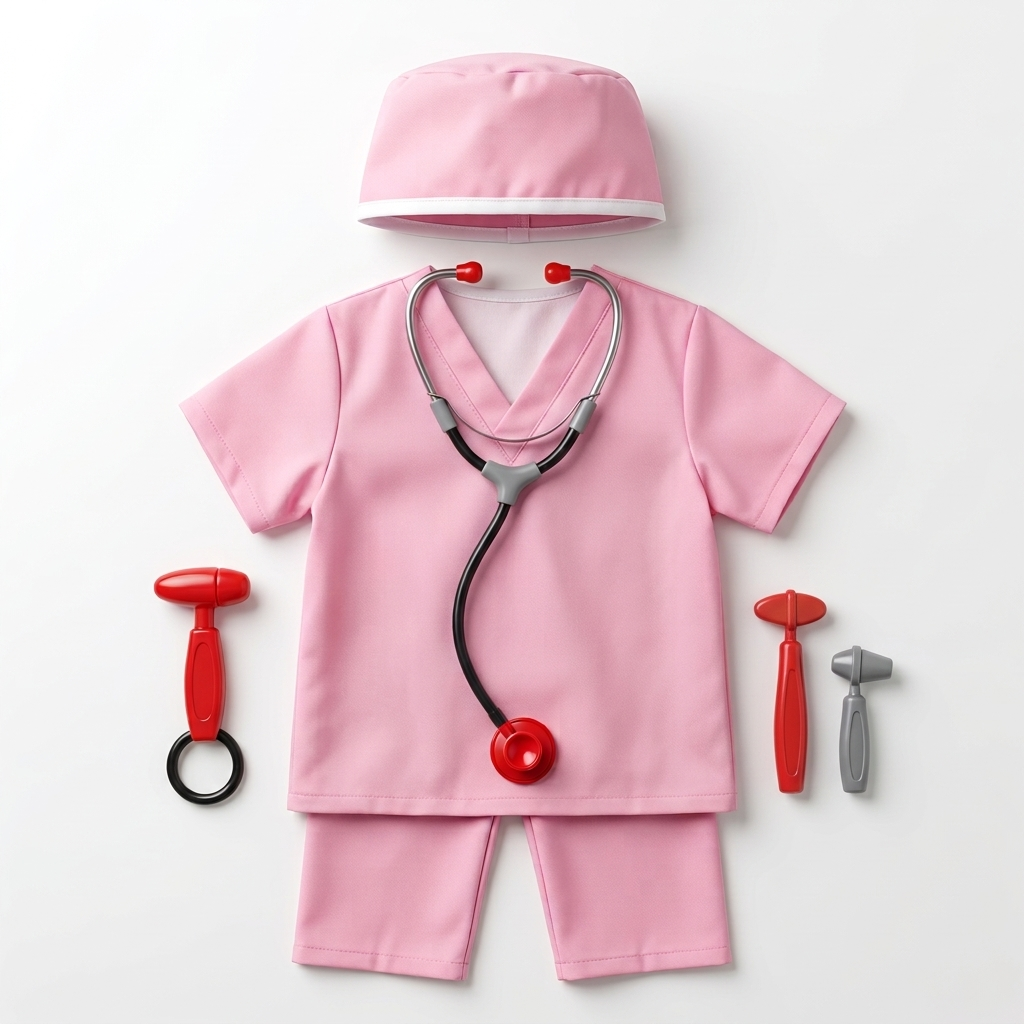Kids Nurse Doctor Costume Pretend Play Toy
