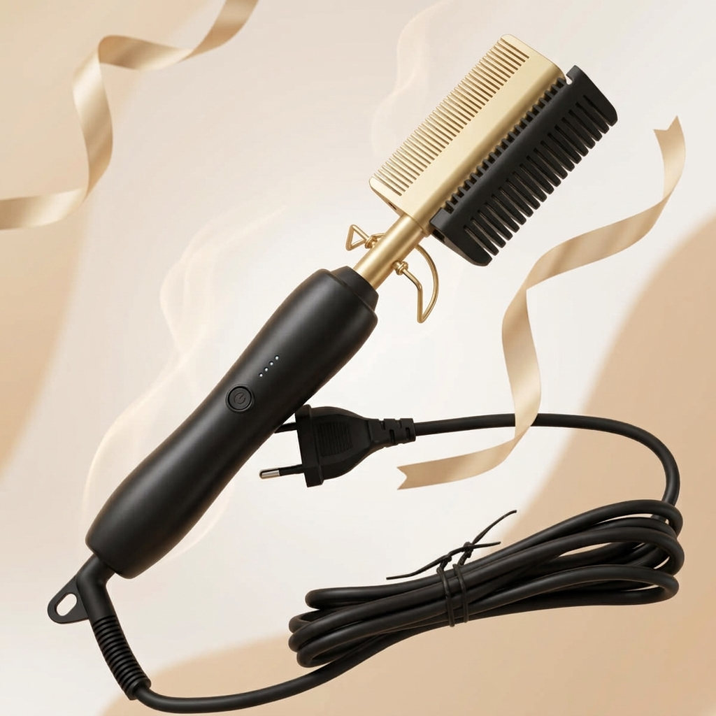 2-in-1 Electric Hair Styling Comb and Straightener