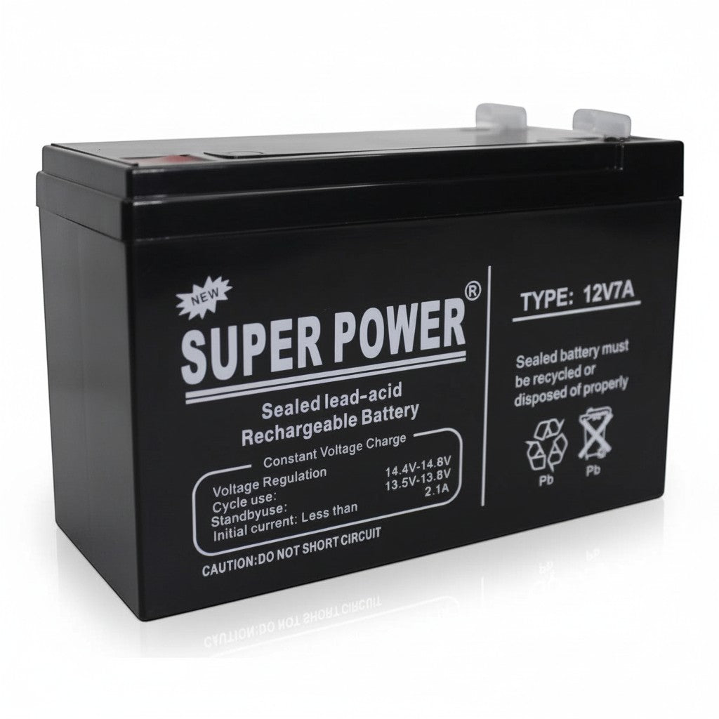 12V 7Ah Sealed Rechargeable Lead Acid Battery