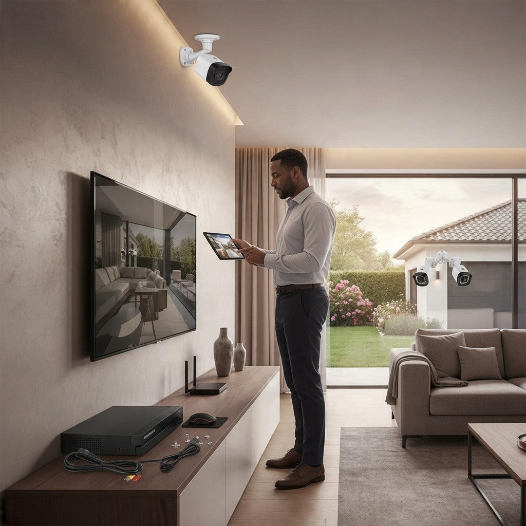 5MP 4-Channel NVR PoE Security Camera Kit
