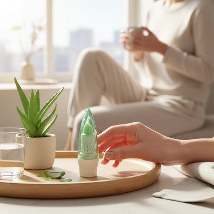 Long-Lasting Aloe Lip Balm with Natural Shine