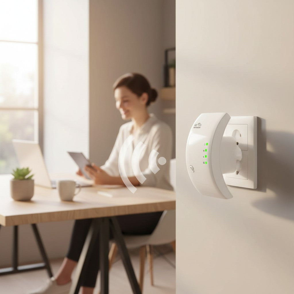 Wireless WiFi Extender Repeater 900M Signal Booster