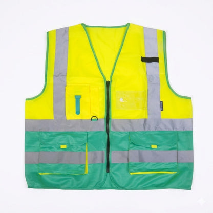 High-Visibility Reflective Signaling Safety Vest